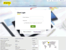 Tablet Screenshot of portal.mintel.com
